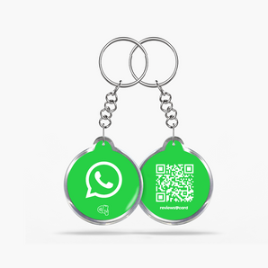 WhatsApp NFC & QR Keyring