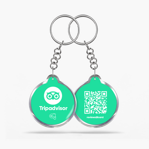 Tripadvisor NFC & QR Keyring