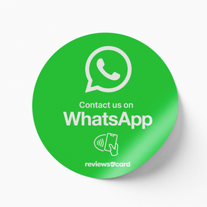 WhatsApp NFC Window Sticker