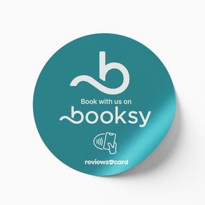 Booksy NFC Window Sticker