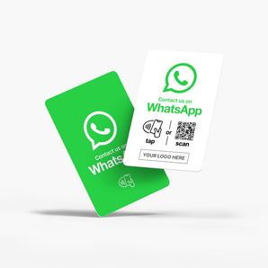Custom WhatsApp NFC & QR Card