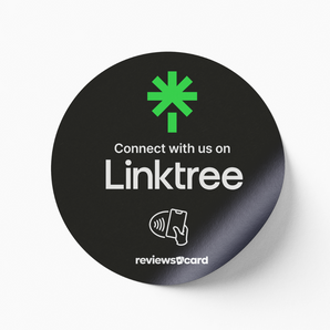 Linktree NFC Window Sticker
