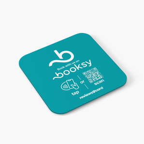 Booksy NFC & QR Plate