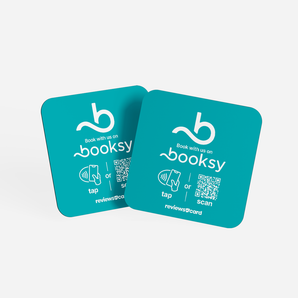 Booksy NFC & QR Plate