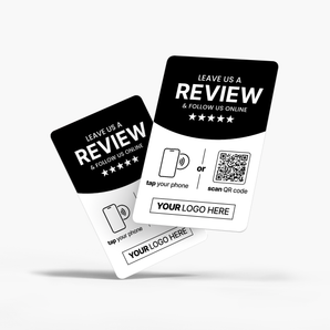 Custom Multi Link NFC & QR Card - Reviews & Socials