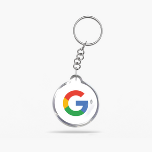 Black Google Review NFC Keyring