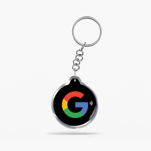 Black Google Review NFC Keyring