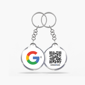 Google Review NFC & QR Code Keyring