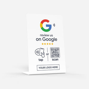 Custom Google Review NFC & QR Stand