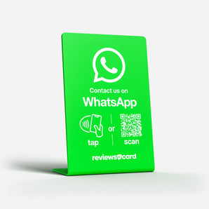 WhatsApp NFC & QR Stand