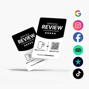 Multi Link NFC & QR Card - Reviews & Socials