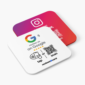 2 NFC & QR Review Plates Bundle