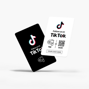 Custom TikTok NFC & QR Card