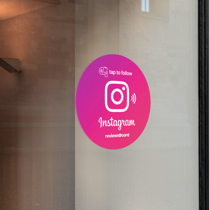 Instagram NFC Window Sticker