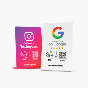 2 NFC & QR Review Stands Bundle