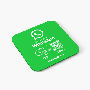 WhatsApp NFC & QR Plate
