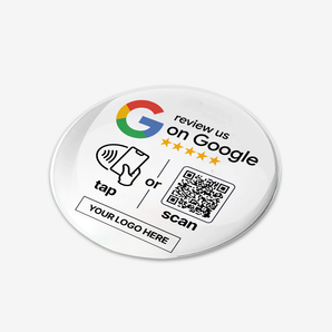 Custom Google Review NFC & QR Table Tag