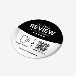 Multi Link NFC & QR Table Tag - Reviews & Socials
