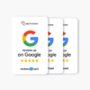 3 x Google Tap to Review Cards