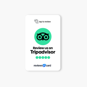 Tap Tag Review Card, Google, Trustpilot, TripAdvisor Reviews