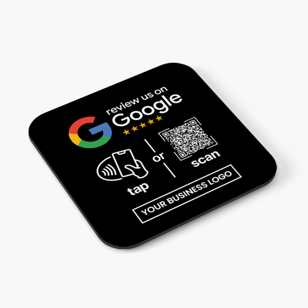 Custom Black Google NFC Plaque